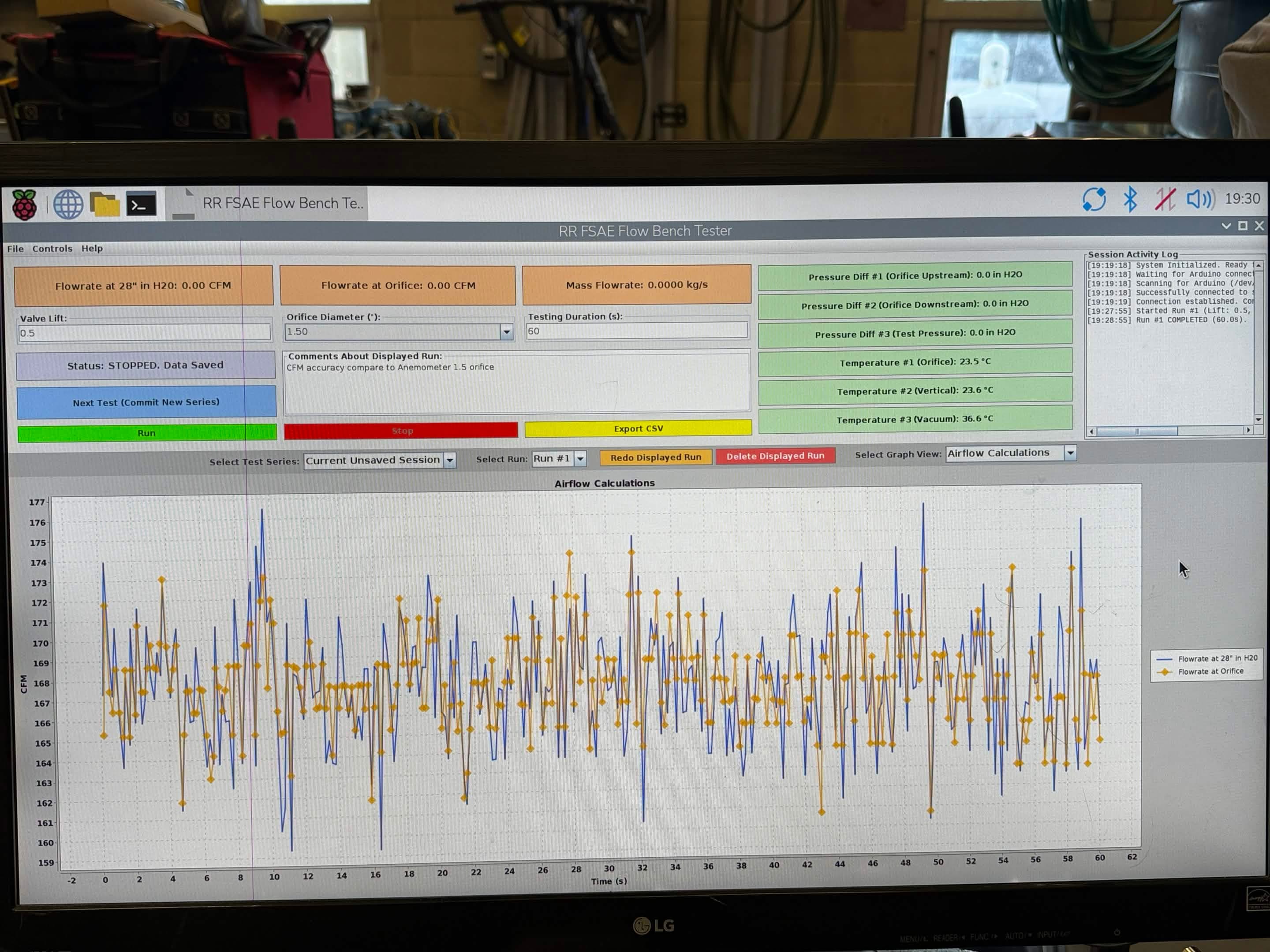 Flow bench testing 2