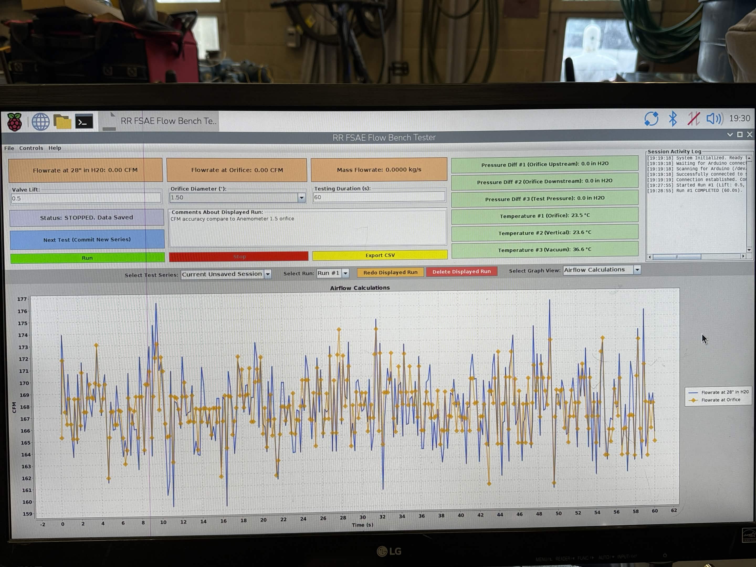 Flow bench testing 2
