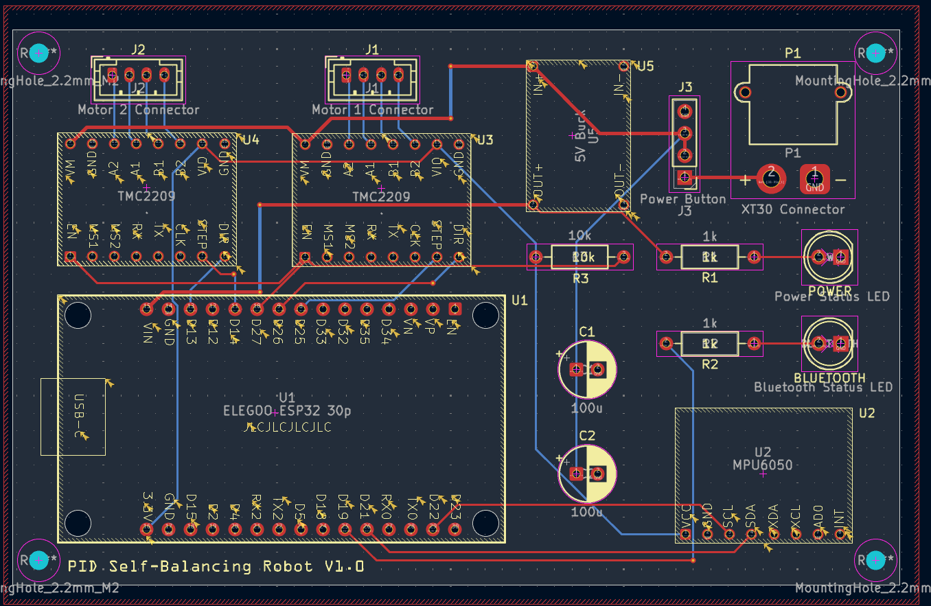 PID Self-Balancing Robot design 2