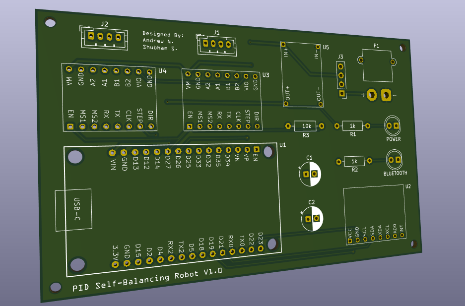 PID Self-Balancing Robot design 3
