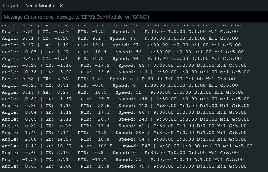 PID Self-Balancing Robot testing and results